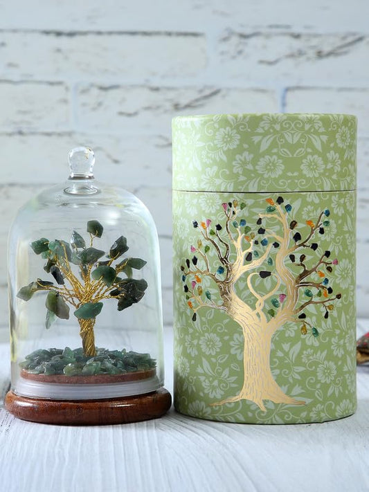 Green Aventurine Crystal Wish Tree Dome