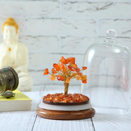 Carnelian Crystal Wish Tree Dome