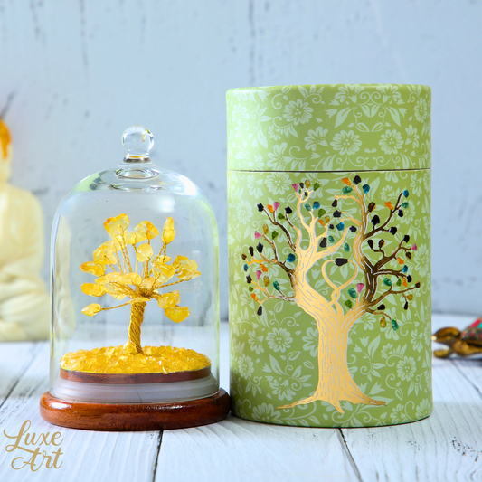 Citrine Crystal Wish Tree Dome