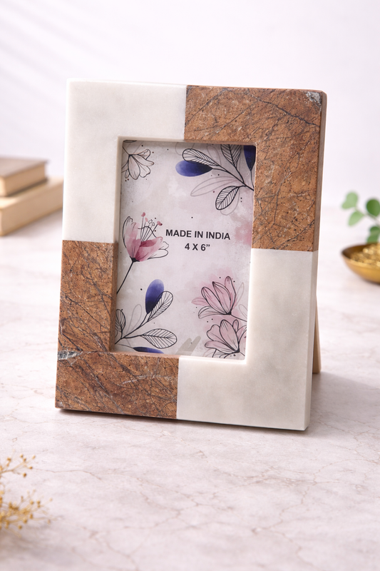 Marble Photo frame 4x6 inch -Opt 8